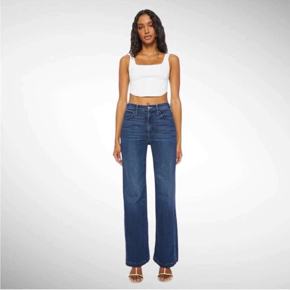 MOTHER The Hustler Sidewinder High Rise Jeans in Tongue In Chic Size 28 - Picture 2 of 10